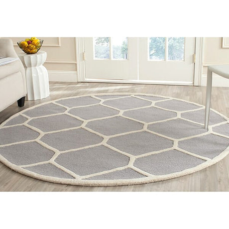 Safavieh Cambridge Cam144D Silver / Ivory Rugs - Safavieh - cam144d - 6sq