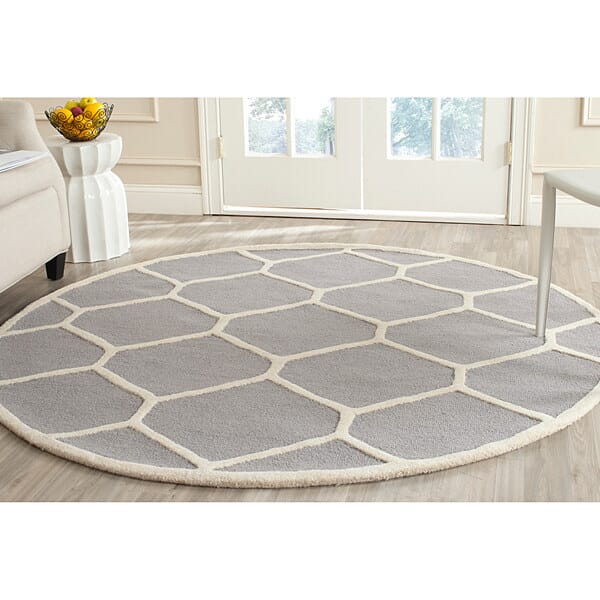 Safavieh Cambridge Cam144D Silver / Ivory Rugs - Safavieh - cam144d - 6sq