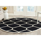 Safavieh Cambridge Cam144E Black / Ivory Rugs - Safavieh - cam144e - 6sq