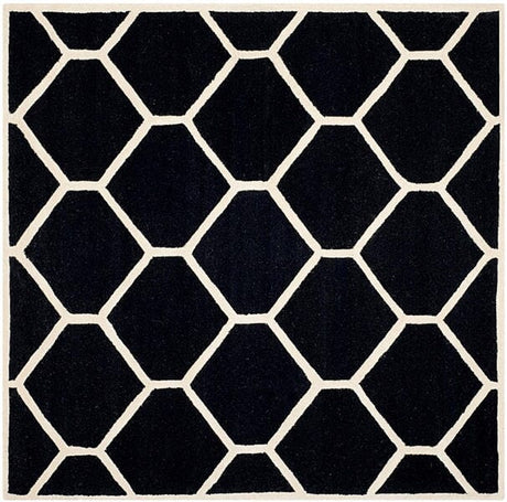 Safavieh Cambridge Cam144E Black / Ivory Rugs - Safavieh - cam144e - 6sq