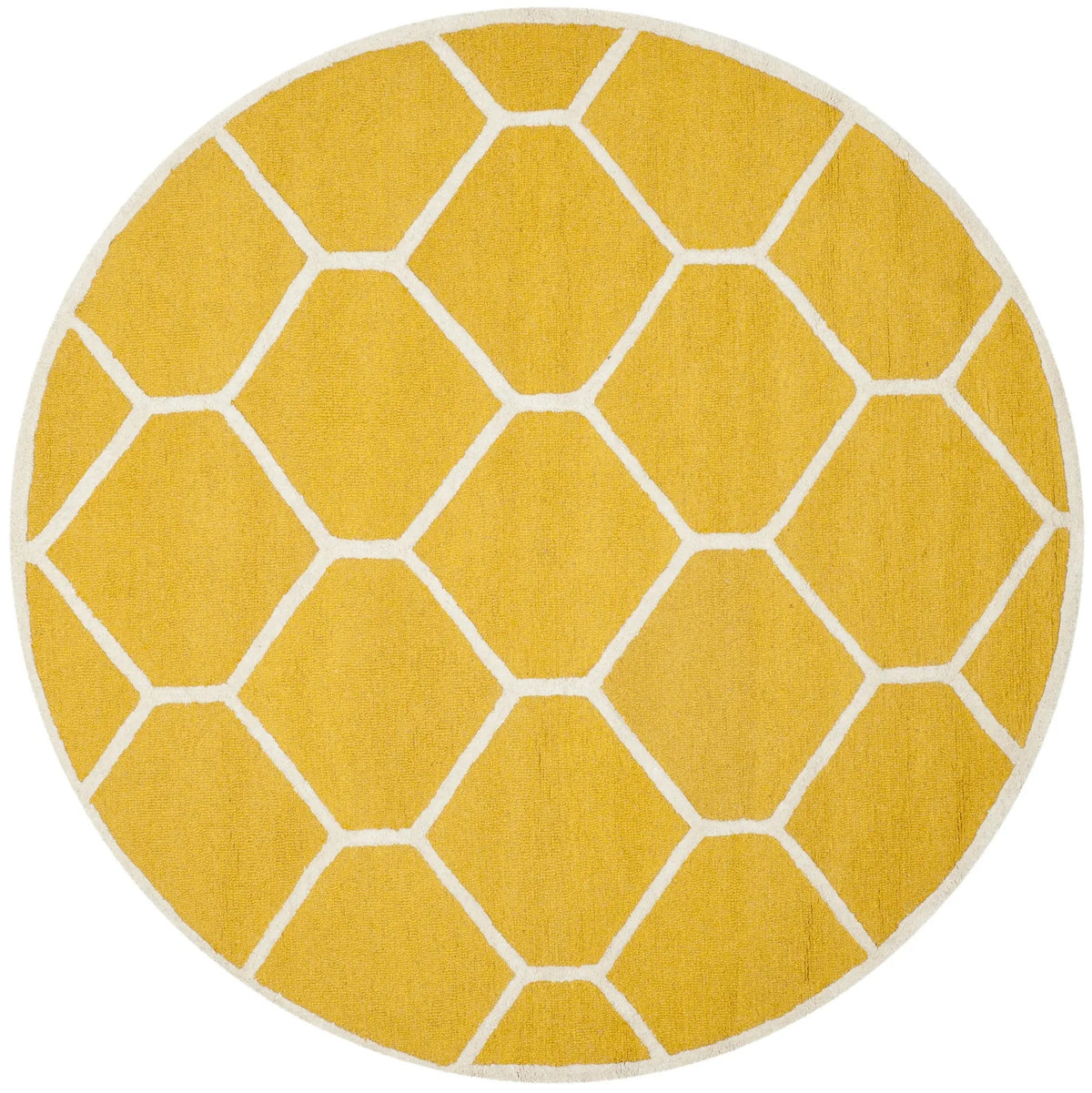 Safavieh Cambridge 6'-0" x 6'-0" Rug in Gold / Ivory