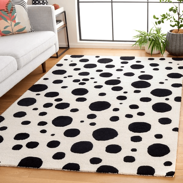 Safavieh Cambridge Cam147B Ivory/Black Rug - Safavieh - cam147b - 3