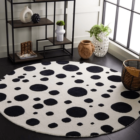 Safavieh Cambridge Cam147B Ivory/Black Rug - Safavieh - cam147b - 6r