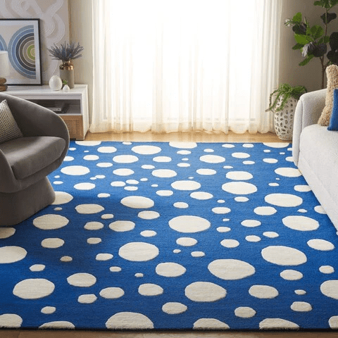 Safavieh Cambridge Cam147M Blue/Ivory Rug - Safavieh - cam147m - 3