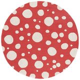 Safavieh Cambridge 6'-0" x 6'-0" Rug in Red / Ivory