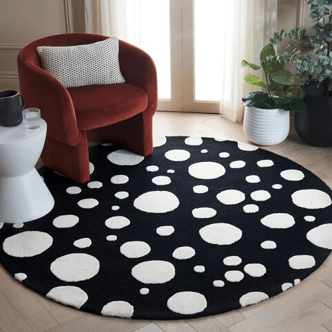 Safavieh Cambridge Cam147Z Black/Ivory Rug - Safavieh - cam147z - 6r