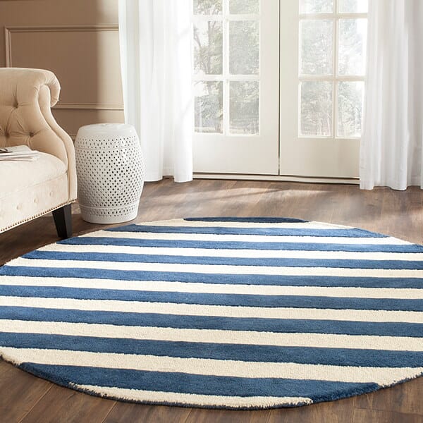 Safavieh Cambridge Cam154B Navy / Ivory Rugs - Safavieh - cam154b - 6sq