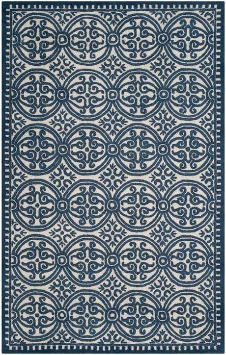 Safavieh Cambridge Cam232B Ivory/Navy Rug - Safavieh - cam232b - 2