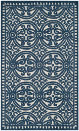 Safavieh Cambridge Cam232B Ivory/Navy Rug - Safavieh - cam232b - 4r