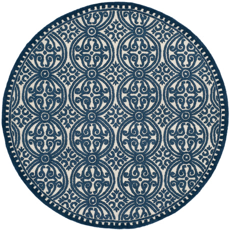 Safavieh Cambridge Cam232B Ivory/Navy Rug - Safavieh - cam232b - 4r