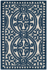 Safavieh Cambridge Cam232B Ivory/Navy Rug - Safavieh - cam232b - 4r
