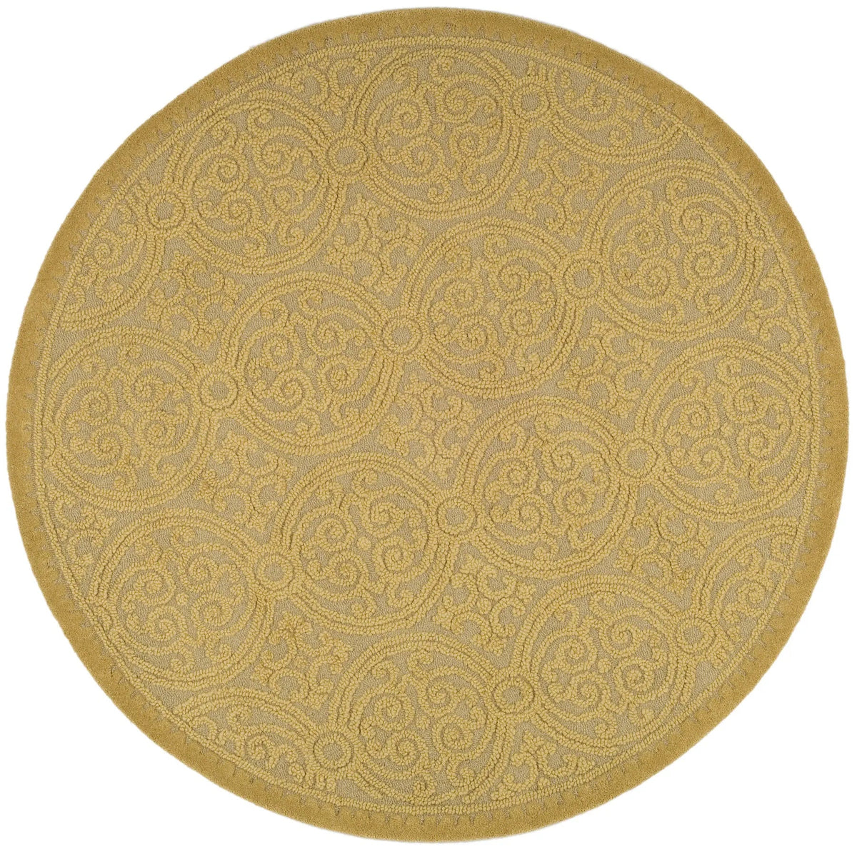 Safavieh Cambridge 6'-0" x 6'-0" Rug in Light Gold / Dark Gold