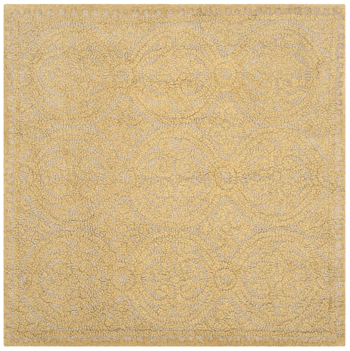 Safavieh Cambridge 4'-0" x 4'-0" Rug in Light Gold / Dark Gold