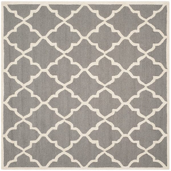 Safavieh Cambridge Cam312D Dark Grey / Ivory Rugs - Safavieh - cam312d - 6sq