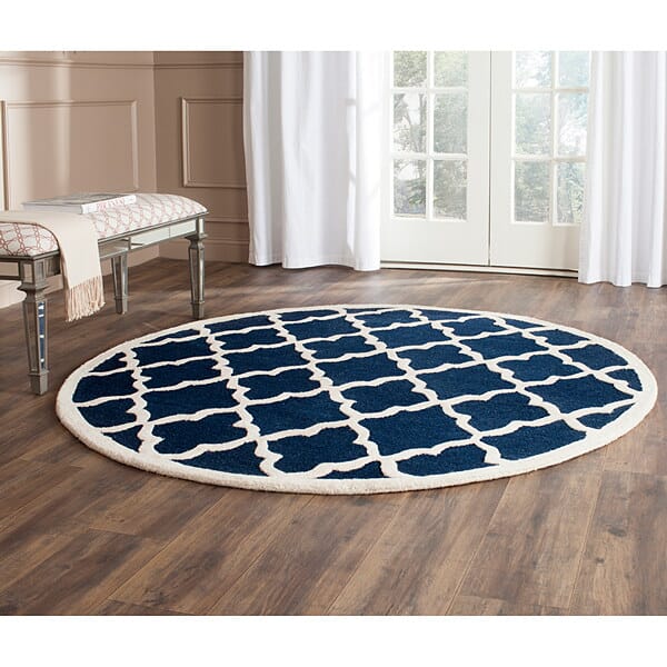 Safavieh Cambridge Cam312M Navy / Ivory Rugs - Safavieh - cam312m - 6sq