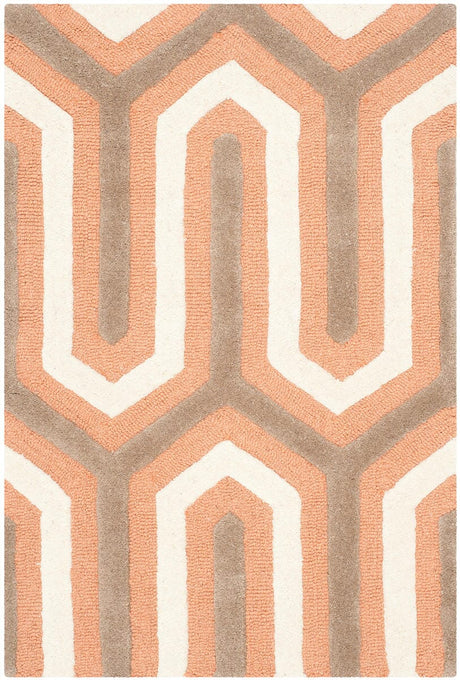 Safavieh Cambridge Cam351Y Orange / Grey Rugs - Safavieh - cam351y - 6r