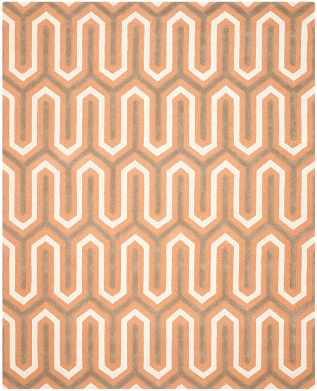 Safavieh Cambridge Cam351Y Orange / Grey Rugs - Safavieh - cam351y - 6r