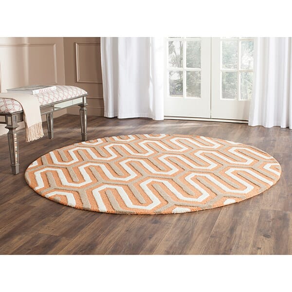 Safavieh Cambridge Cam351Y Orange / Grey Rugs - Safavieh - cam351y - 6sq