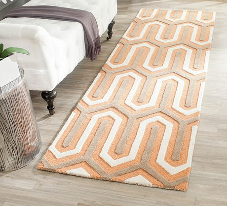 Safavieh Cambridge Cam351Y Orange / Grey Rugs - Safavieh - cam351y - 6sq