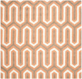 Safavieh Cambridge Cam351Y Orange / Grey Rugs - Safavieh - cam351y - 6sq