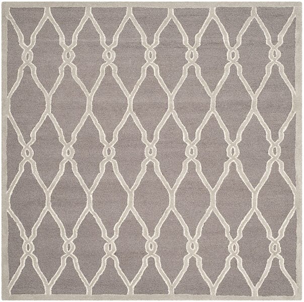 Safavieh Cambridge Cam352D Dark Grey / Ivory Rugs - Safavieh - cam352d - 6sq