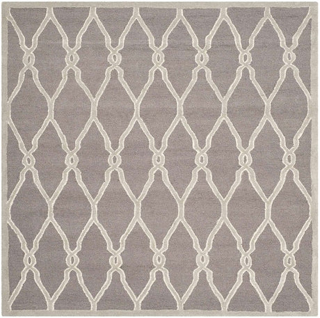 Safavieh Cambridge Cam352D Dark Grey / Ivory Rugs - Safavieh - cam352d - 8sq