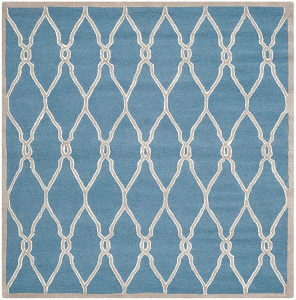 Safavieh Cambridge Cam352M Navy / Ivory Rugs - Safavieh - cam352m - 6sq