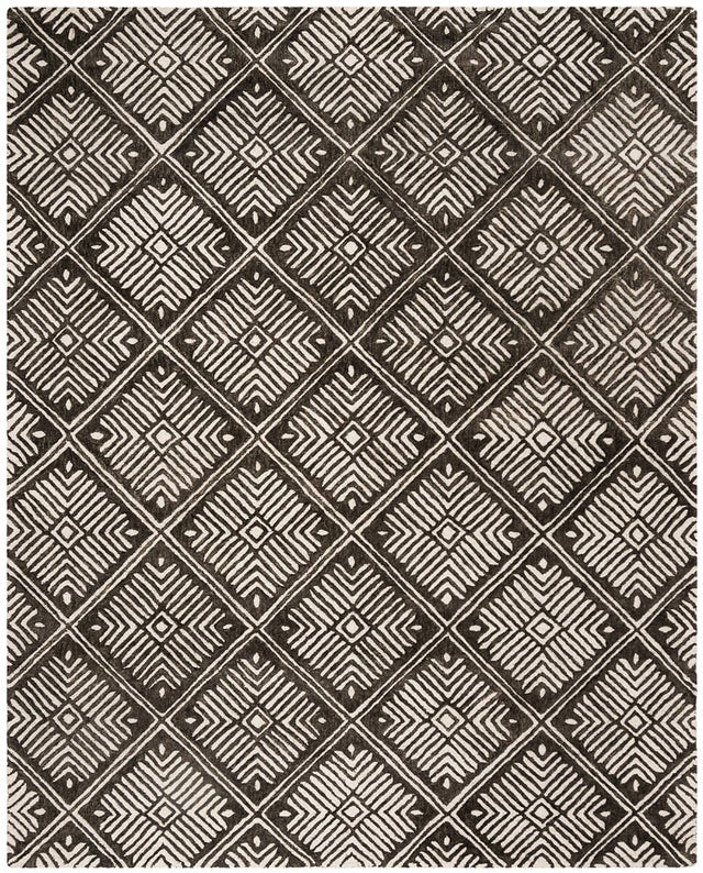 Safavieh Cambridge Cam402A Ivory / Charcoal Rugs - Safavieh - cam402a - 6r