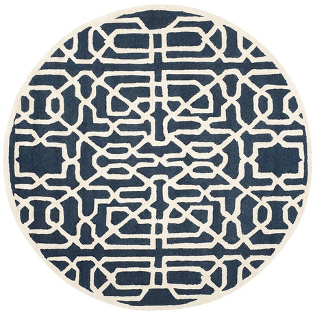 Safavieh Cambridge Cam570M Navy / Ivory Rugs - Safavieh - cam570m - 6r