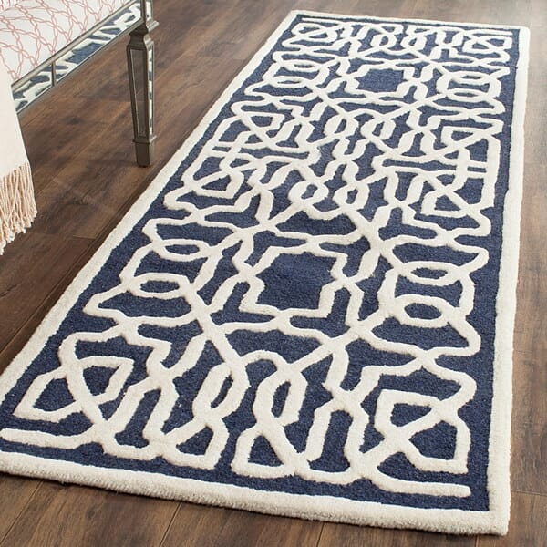 Safavieh Cambridge Cam570M Navy / Ivory Rugs - Safavieh - cam570m - 6sq