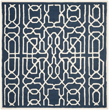 Safavieh Cambridge Cam570M Navy / Ivory Rugs - Safavieh - cam570m - 6sq