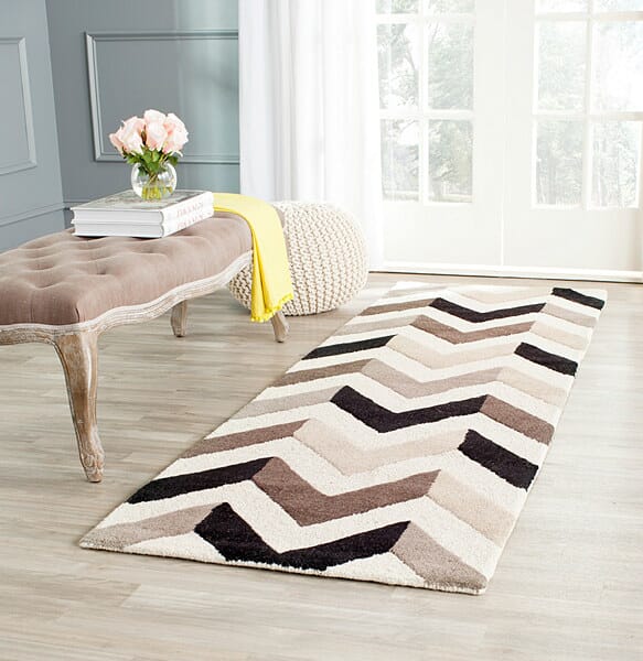 Safavieh Cambridge Cam580C Ivory / Black Rugs - Safavieh - cam580c - 6sq