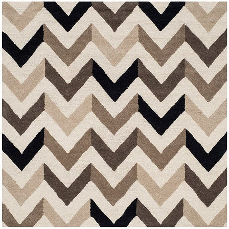 Safavieh Cambridge Cam580C Ivory / Black Rugs - Safavieh - cam580c - 6sq