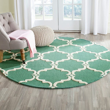 Safavieh Cambridge Cam703T Teal / Ivory Rugs - Safavieh - cam703t - 6sq