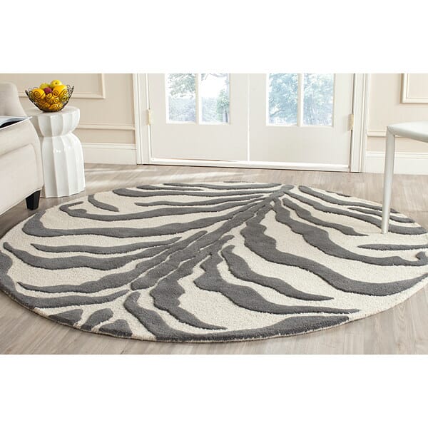 Safavieh Cambridge Cam709A Ivory / Dark Grey Rugs - Safavieh - cam709a - 6sq