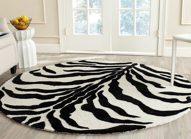 Safavieh Cambridge Cam709Q Ivory / Black Rugs - Safavieh - cam709q - 6sq