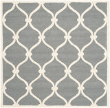 Safavieh Cambridge Cam710D Dark Grey / Ivory Rugs - Safavieh - cam710d - 6sq