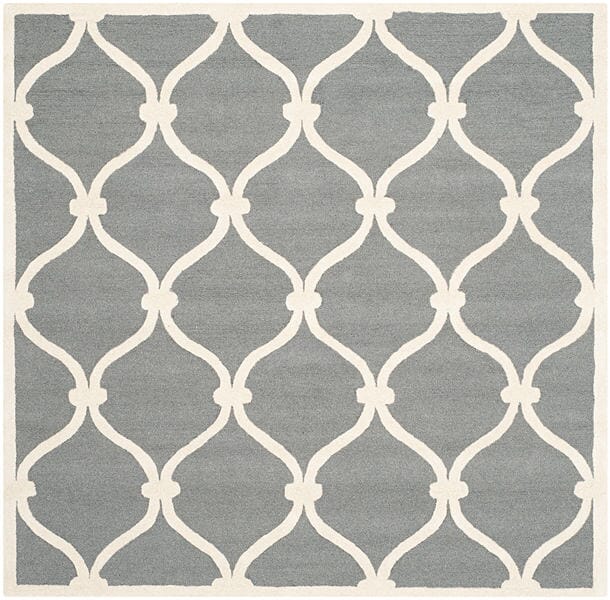 Safavieh Cambridge Cam710D Dark Grey / Ivory Rugs - Safavieh - cam710d - 6sq