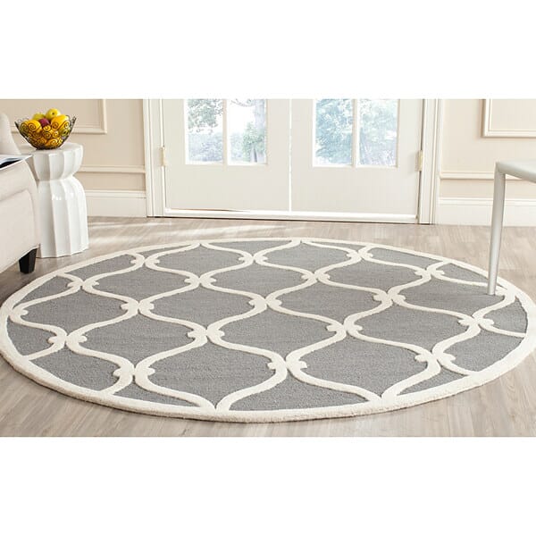 Safavieh Cambridge Cam710D Dark Grey / Ivory Rugs - Safavieh - cam710d - 6sq