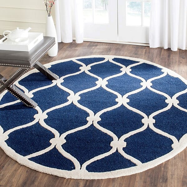 Safavieh Cambridge Cam710M Navy / Ivory Rugs - Safavieh - cam710m - 6sq