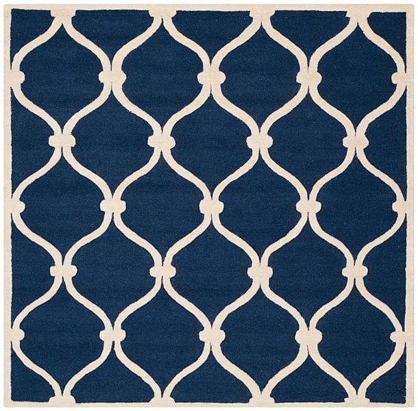 Safavieh Cambridge Cam710M Navy / Ivory Rugs - Safavieh - cam710m - 6sq