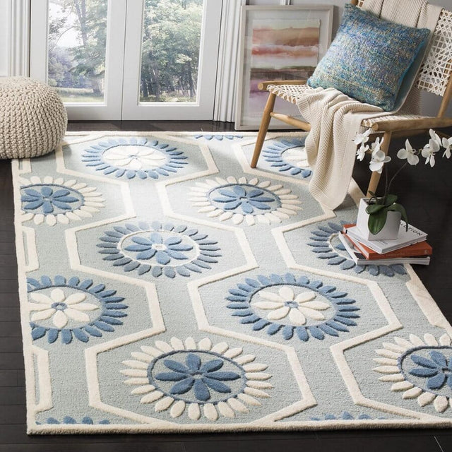 Safavieh Cambridge Cam715B Blue / Ivory Rugs - Safavieh - cam715b - 2