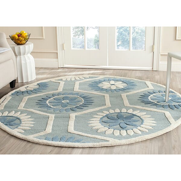 Safavieh Cambridge Cam715B Blue / Ivory Rugs - Safavieh - cam715b - 6sq