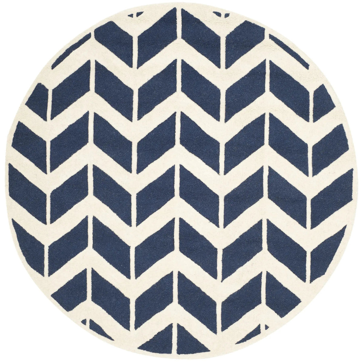 Safavieh Cambridge 6'-0" x 6'-0" Rug in Navy / Ivory
