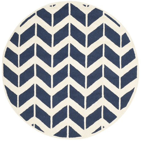 Safavieh Cambridge 6'-0" x 6'-0" Rug in Navy / Ivory