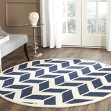 Safavieh Cambridge 6'-0" x 6'-0" Rug in Navy / Ivory