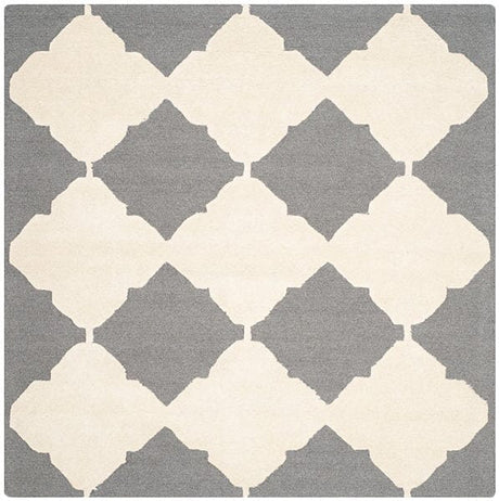 Safavieh Cambridge Cam719D Dark Grey / Ivory Rugs - Safavieh - cam719d - 6sq