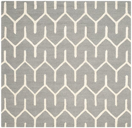 Safavieh Cambridge Cam720D Dark Grey / Ivory Rugs - Safavieh - cam720d - 6sq