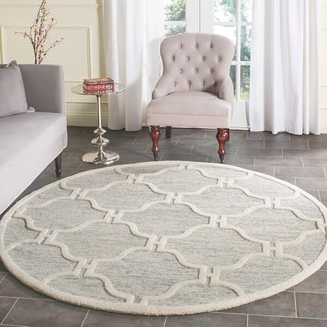 Safavieh Cambridge Cam727G Light Grey / Ivory Rugs - Safavieh - cam727g - 6sq