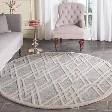 Safavieh Cambridge Cam729G Grey / Ivory Rugs - Safavieh - cam729g - 6sq